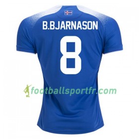 Tenue Islande B.Bjarnason 8 Domicile Coupe du monde 2018 Maillot de Foot